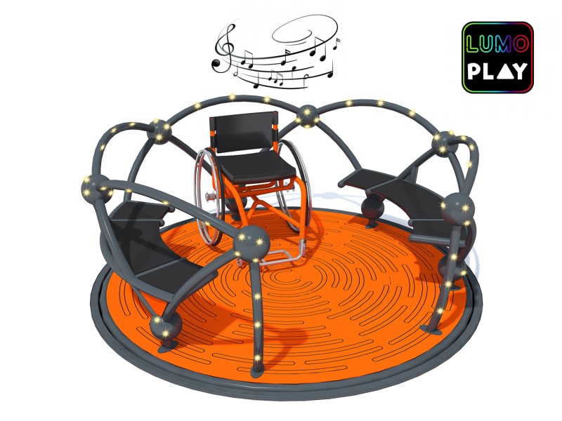 Plac zabaw Karuzela integracyjna Atomic LUMO PLAY PLAY-PARK