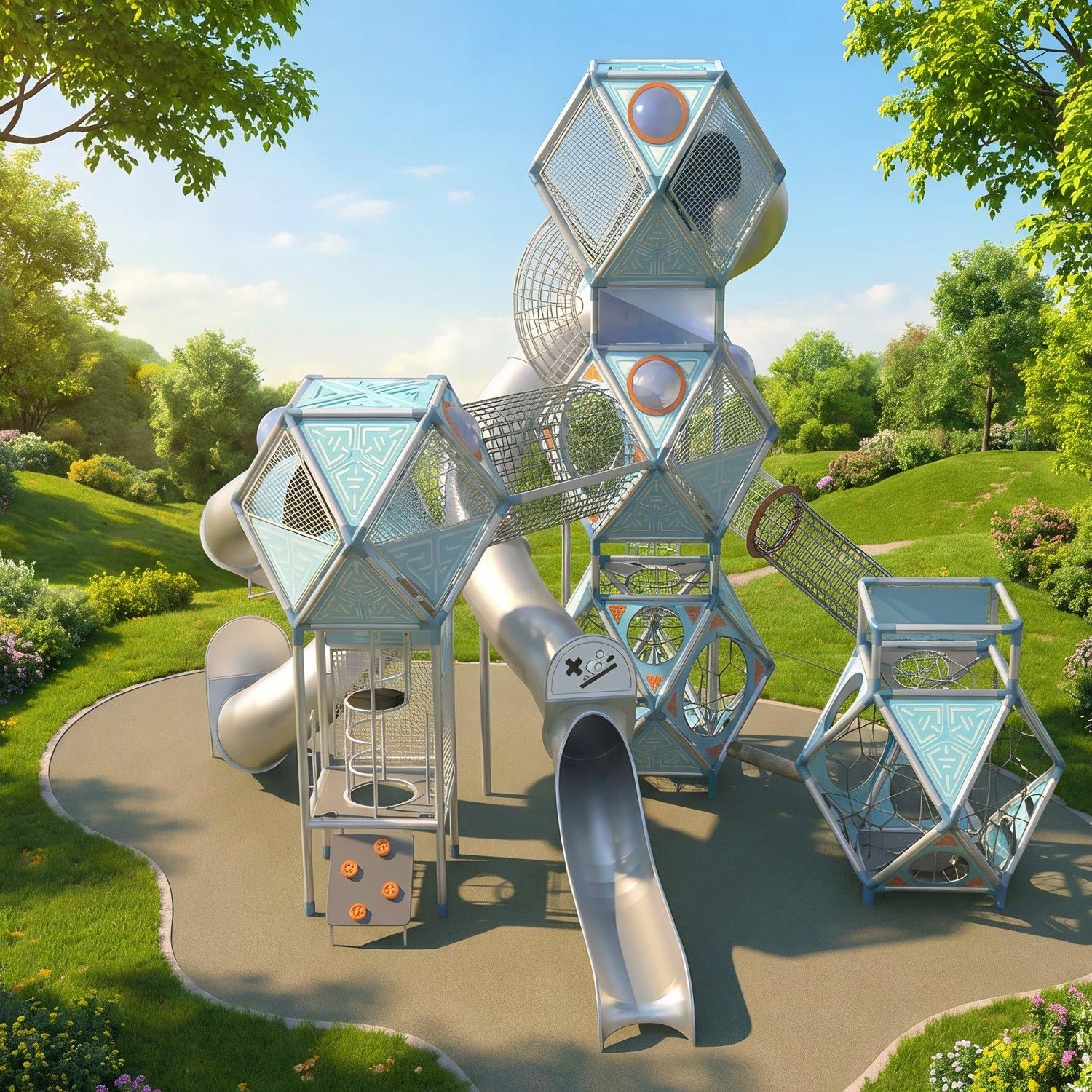 SFERO - nowoczesna wieża na place zabaw
